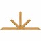 Ekena Millwork Saratoga Rough Sawn Timber Gable Bracket, Western Red Cedar, 108"W x 49"H x 4"D x 6"F, 11/12 Pitch GBW108X49X0406SAR00RWR - alternate 1